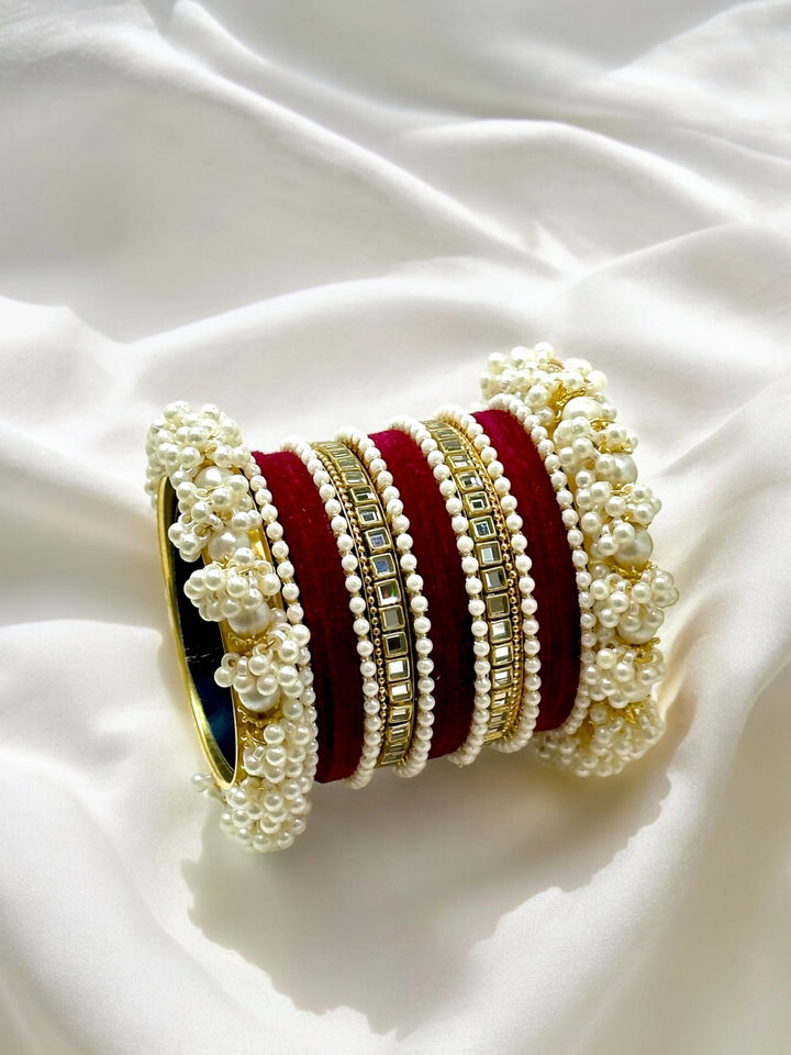 Pearl kundan Bridal Set For Wedding
